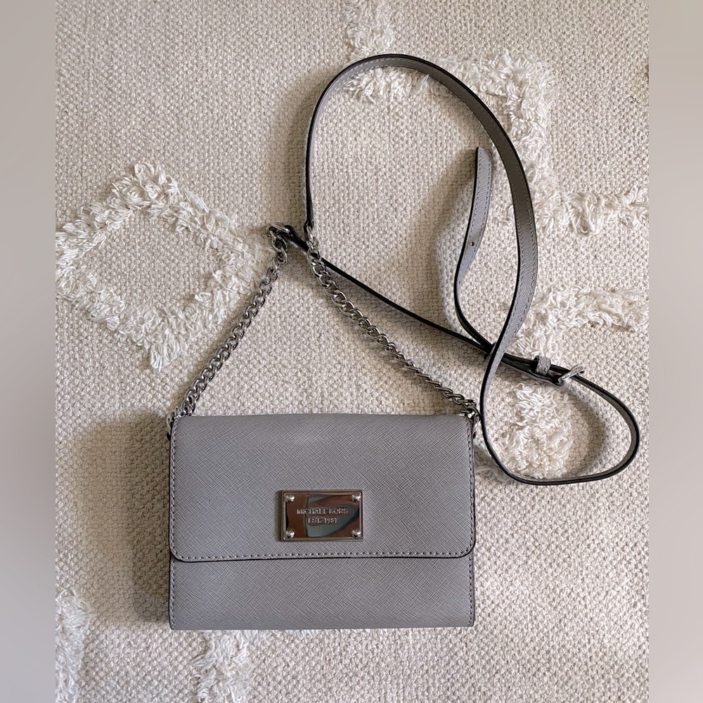 Michael Kors grey crossbody